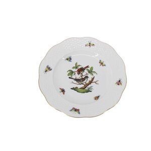 Herend Rothchild Bird Salad Dessert Plate 7.5" NEVER USED 94147